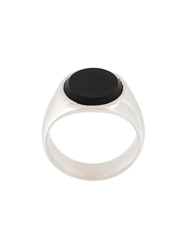 Tom Wood 'oval' Ring, Men's, Size: 64, Metallic