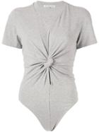 Alexander Wang Compact Jersey Bodysuit - Grey