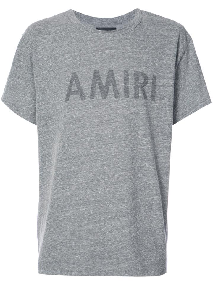 Amiri Logo Print T-shirt - Grey