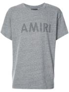 Amiri Logo Print T-shirt - Grey