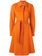 Alberta Ferretti Belted Coat - Yellow & Orange