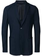Giorgio Armani Textured Blazer Jacket - Blue