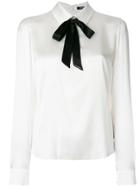 Styland Pussy Bow Blouse - White