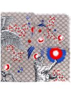 Gucci - Space Animals Print Scarf - Men - Silk - One Size, Beige, Silk