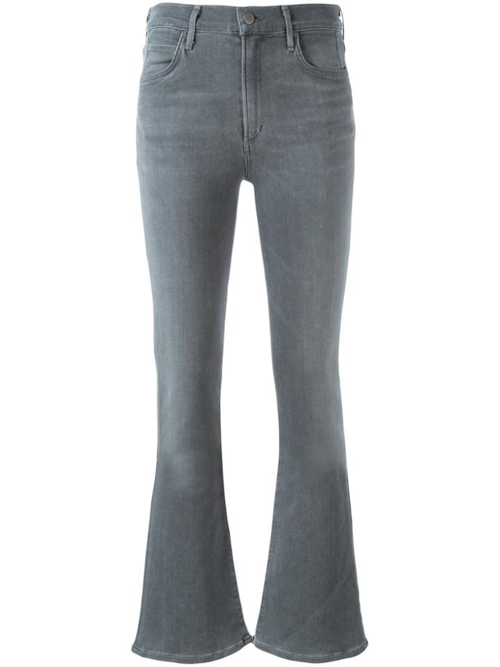 Citizens Of Humanity Mid Rise Flared Trousers - Grey