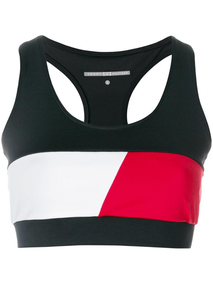 Tommy Hilfiger Cropped Sports Top - Black