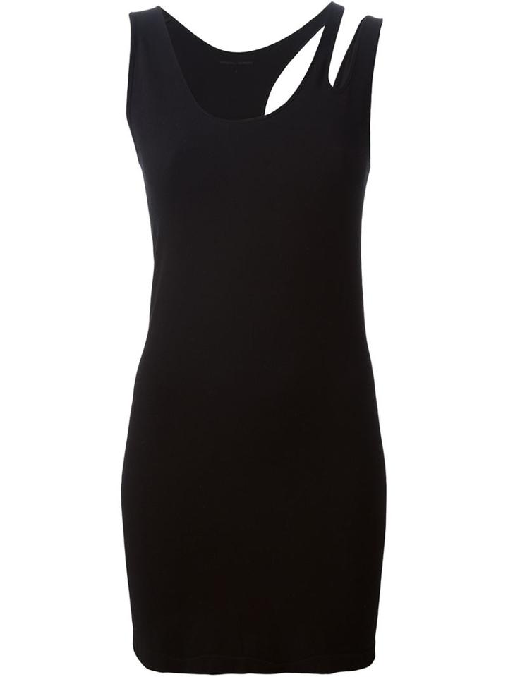 Barbara I Gongini Cut-out Tank Top, Women's, Size: 1, Black, Polyurethane/spandex/elastane/modal