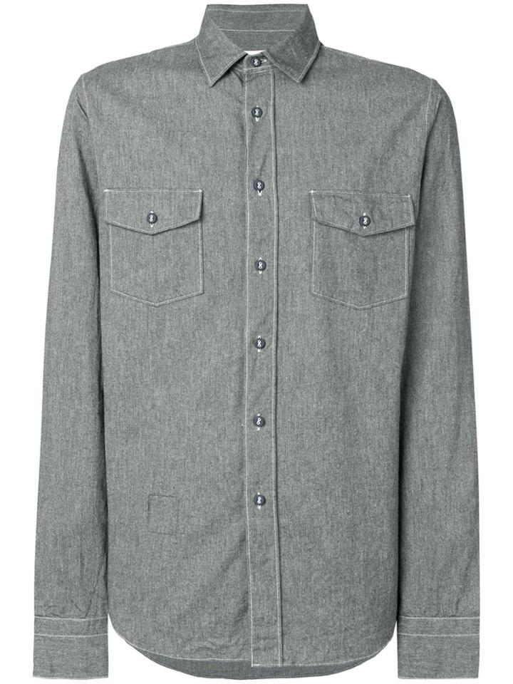 Mauro Grifoni Button-down Shirt - Grey