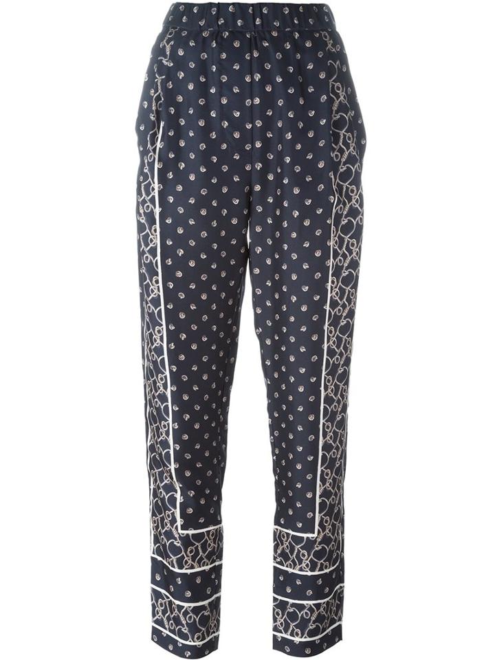3.1 Phillip Lim Printed Satin Trousers