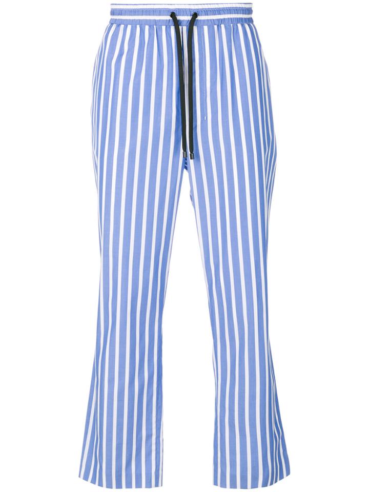 Ami Alexandre Mattiussi Elasticized Waist Carrot Fit Trousers - Blue