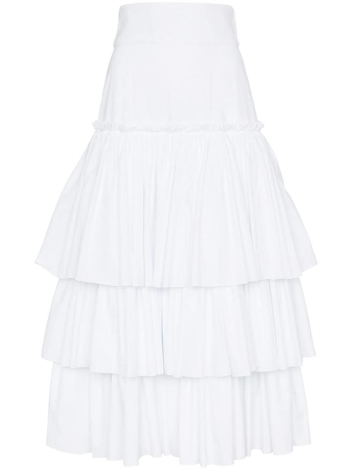 Dolce & Gabbana Layered Long Skirt - W0800 Optical White
