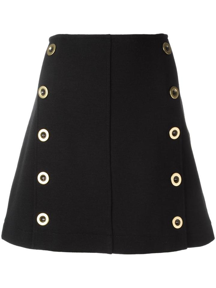Chloé Military Skirt, Women's, Size: 36, Virgin Wool/acetate/silk/cotton