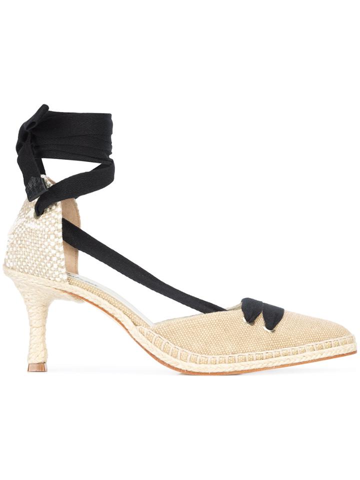 Castañer Mid Heel Pumps - Nude & Neutrals