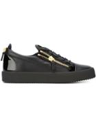 Giuseppe Zanotti Design Frankie Low-top Sneakers, Men's, Size: 44, Black, Leather/rubber