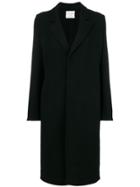Forte Forte Single-breasted Fitted Coat - Black