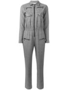 Carolinaritz Zipped Jumpsuit, Women's, Size: 36, Grey, Wool