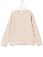 Andorine - Swallow Patch Sweatshirt - Kids - Polyester/spandex/elastane/viscose - 3 Yrs, Nude/neutrals