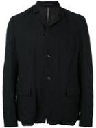 Attachment - Flap Pocket Blazer - Men - Cotton/linen/flax/cupro/wool - Xl, Black, Cotton/linen/flax/cupro/wool