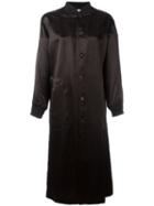 Comme Des Garçons Comme Des Garçons - Bomber-style Coat - Women - Nylon/polyester/polyurethane/acetate - S, Women's, Black, Nylon/polyester/polyurethane/acetate