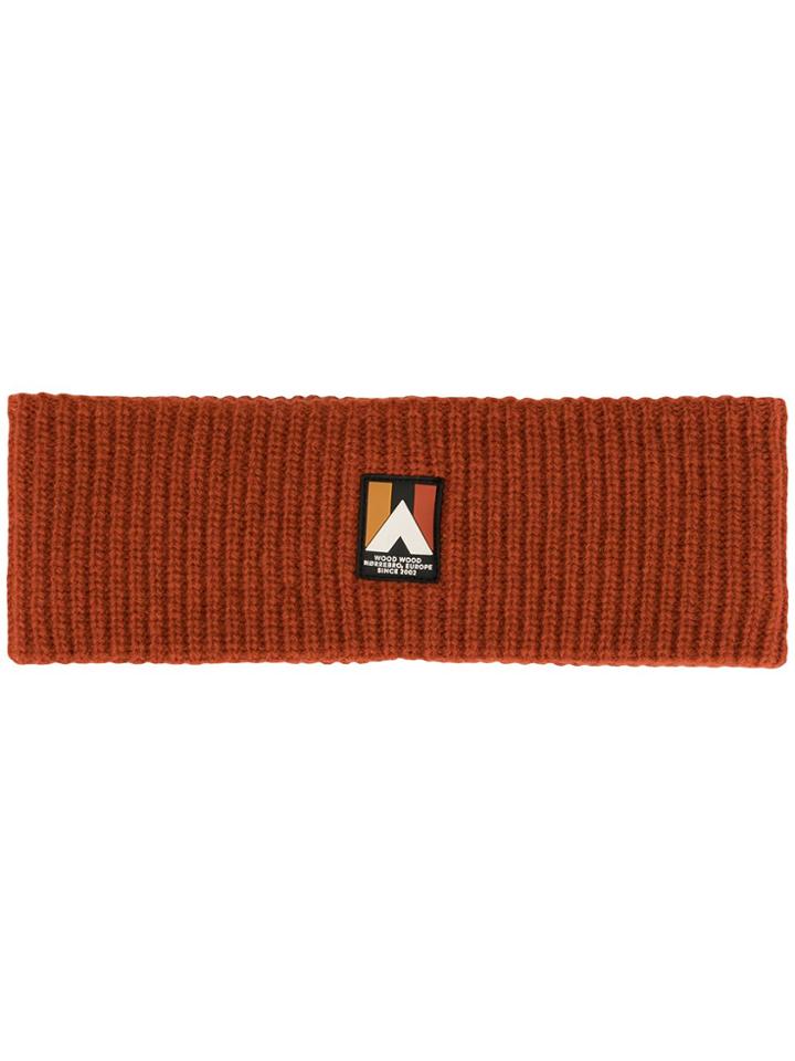 Wood Wood Eda Ribbed-knit Headband - Orange