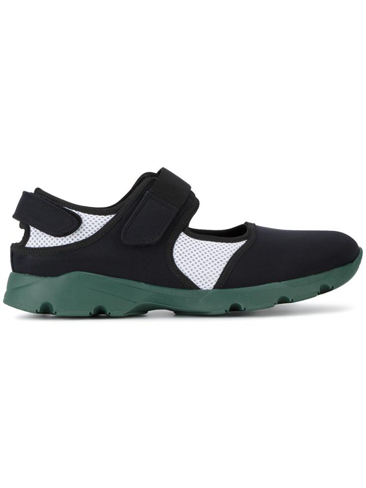 Marni Neoprene And Mesh Sneakers - Black
