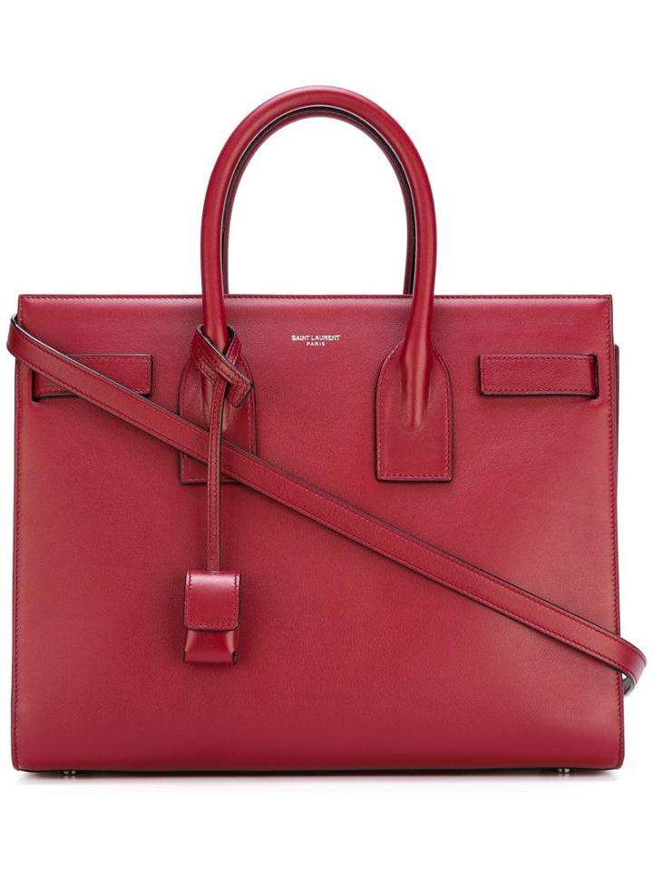 Saint Laurent - Small 'sac De Jour' Tote - Women - Calf Leather - One Size, Women's, Red, Calf Leather