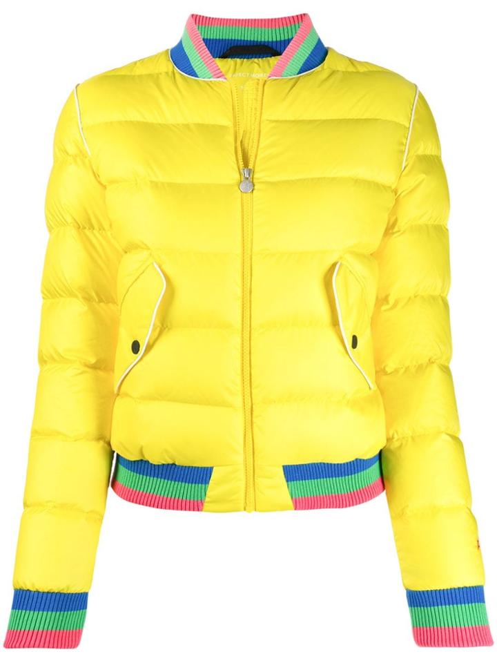 Perfect Moment Rainbow Bomber Jacket - Yellow