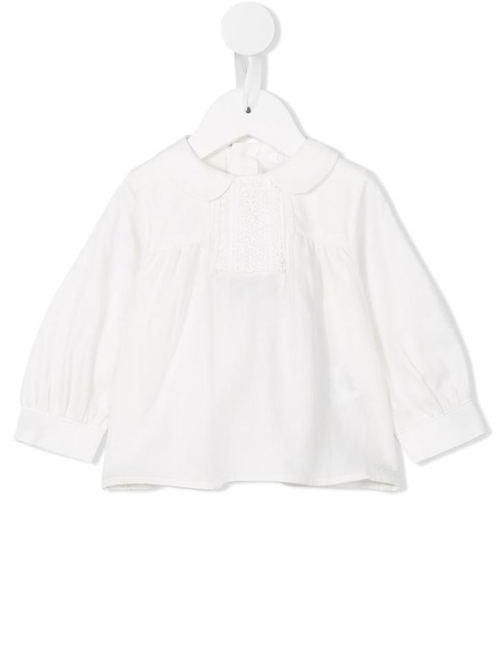 Chloé Kids - Peter Pan Collar Blouse - Kids - Cotton - 18 Mth, White