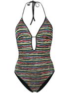 Missoni Mare Striped Swimsuit - Black