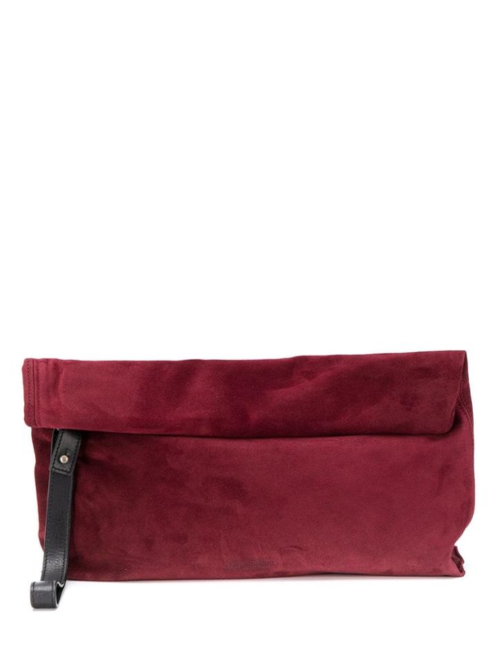 Ann Demeulemeester Suede Roll Tote Bag - Red