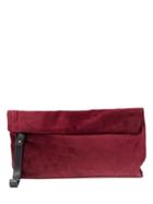 Ann Demeulemeester Suede Roll Tote Bag - Red