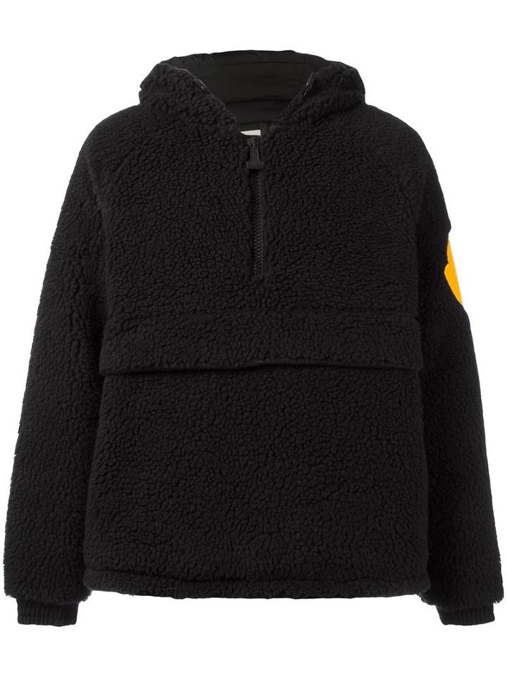 Moncler X Off-white Padded Oversized Pullover Hoodie, Men's, Size: 0, Black, Polyester/acetate/polyamide/feather Down