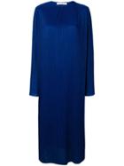 Givenchy Long Pleated Dress - Blue