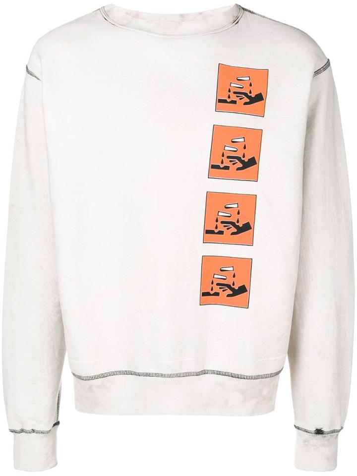 United Standard Graphic Print Sweatshirt - Nude & Neutrals