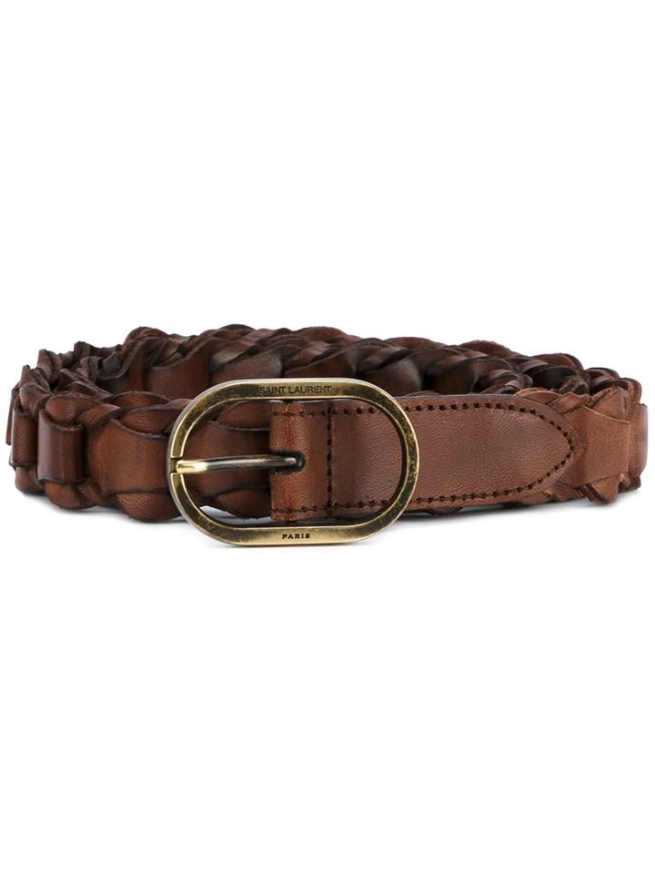 Saint Laurent Woven Belt