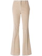 Etro - Flared Trousers - Women - Cotton/spandex/elastane - 40, Nude/neutrals, Cotton/spandex/elastane