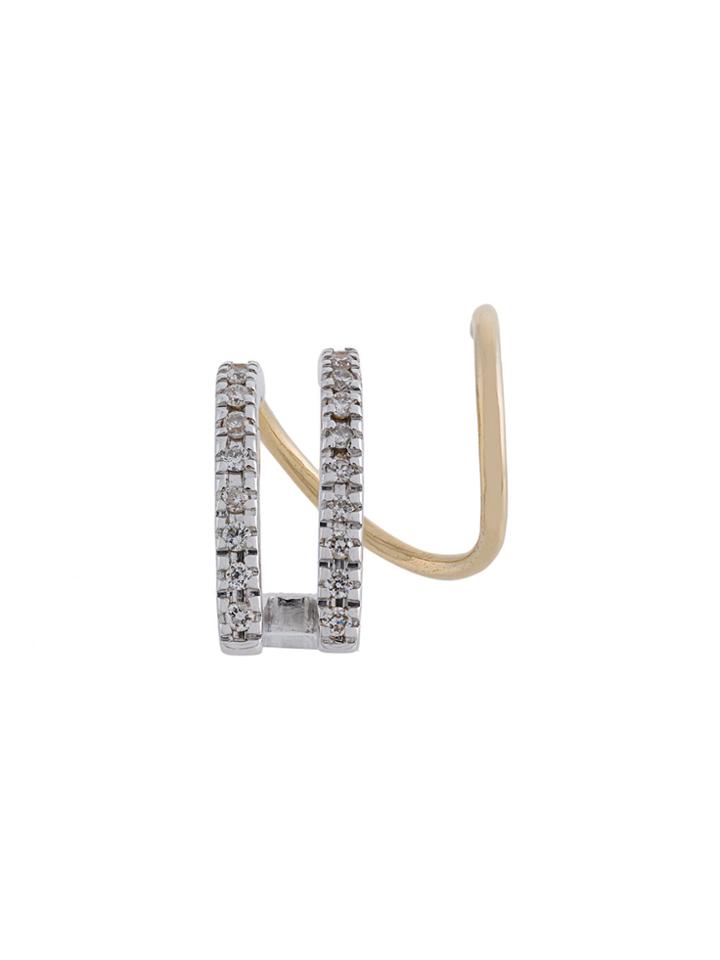 Maria Black Bess Blanc Diamond Earring (left) - Metallic