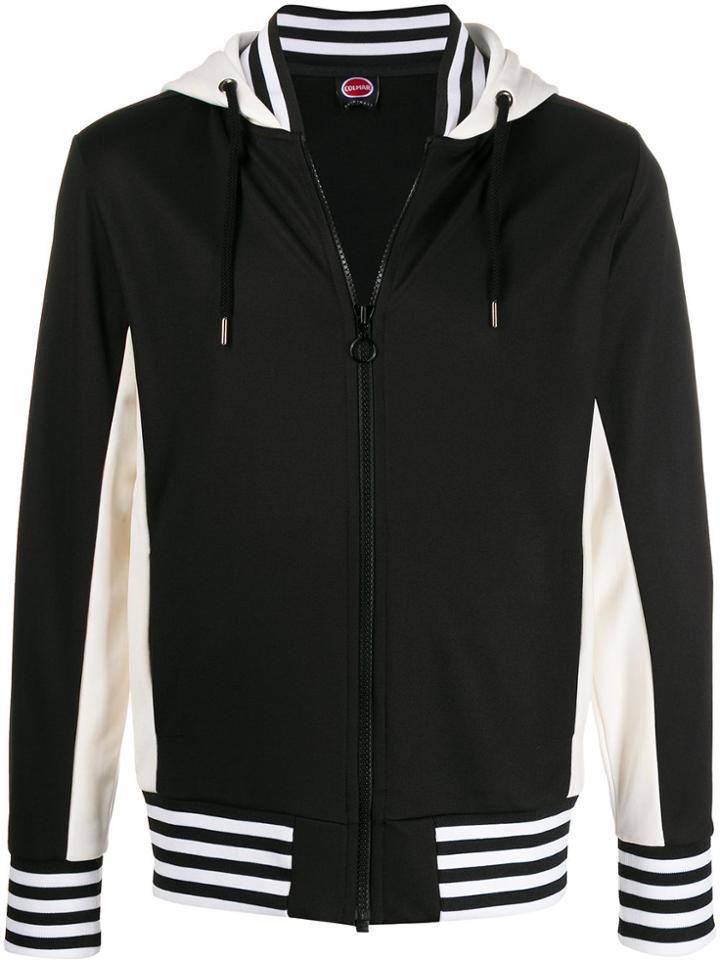 Colmar Two-tone Zipped Hoodie - Black