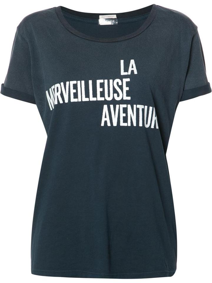 Mother La Merveilleuse Aventure T-shirt, Women's, Size: Medium, Blue, Cotton