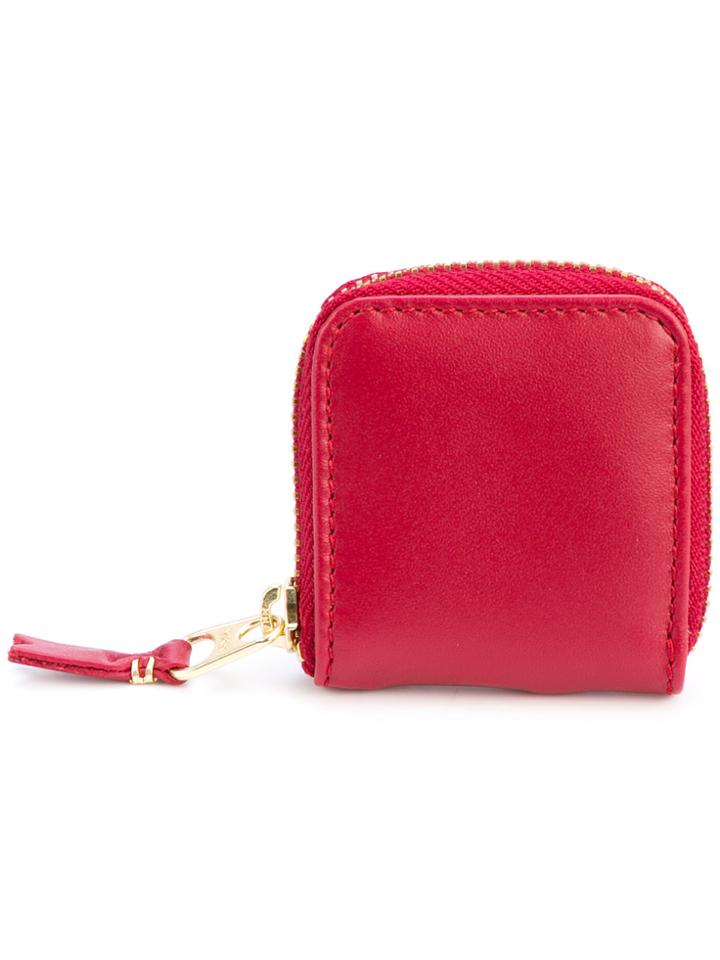 Comme Des Garçons Wallet Colour Plain Coin Purse - Red