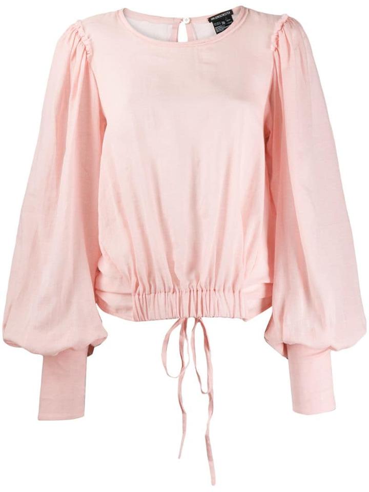 Ann Demeulemeester Draped Back Blouse - Pink