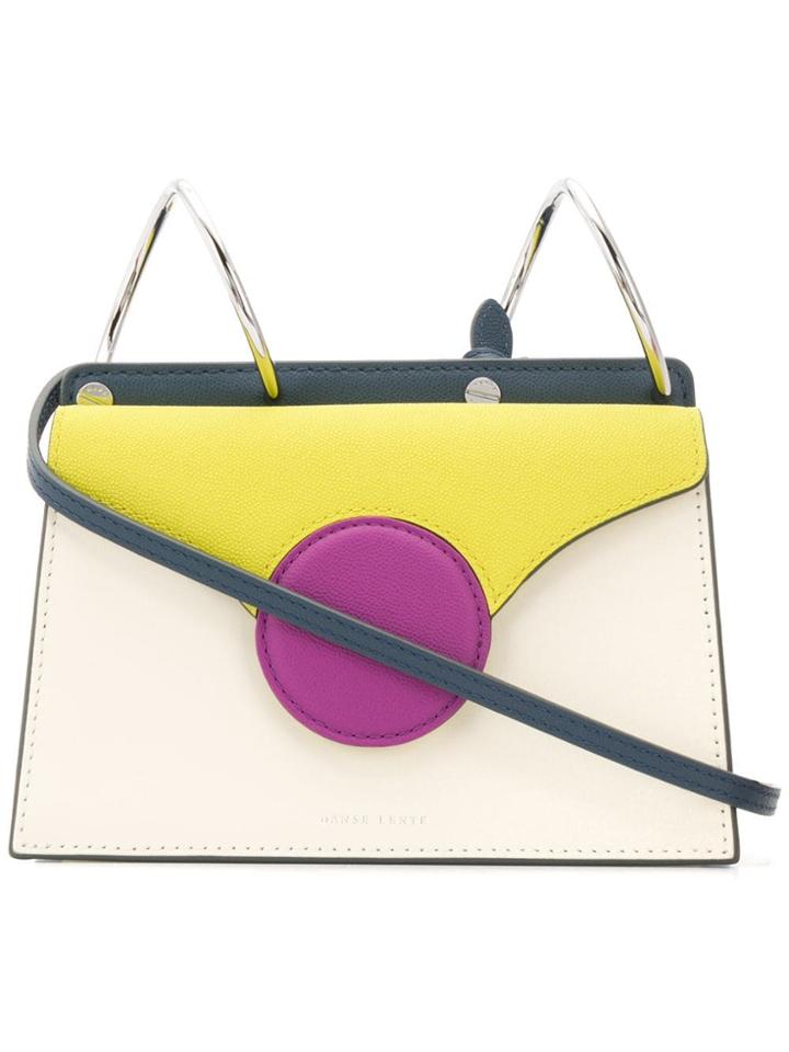 Danse Lente Mini Phoebe Colour Block Shoulder Bag - Blue