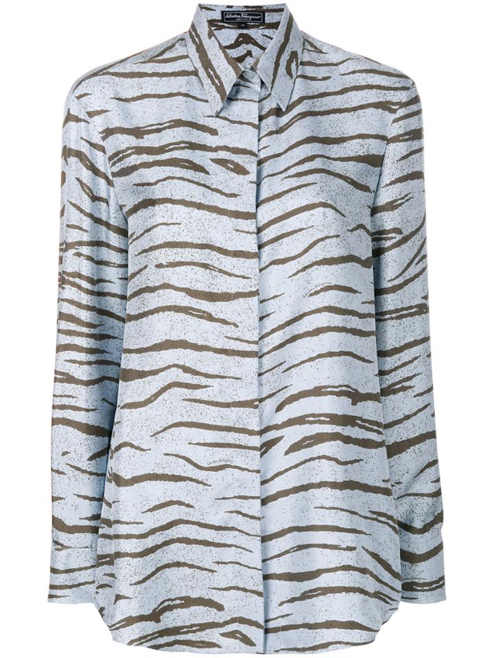 Salvatore Ferragamo Animal Print Blouse - Multicolour