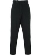 Umit Benan Patch Pocket Pants, Men's, Size: 50, Black, Cotton/polyamide/virgin Wool