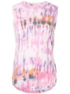 Raquel Allegra Tie-dye Print Tank Top - Pink & Purple