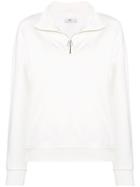 Closed Half Zip Sweatshirt - White