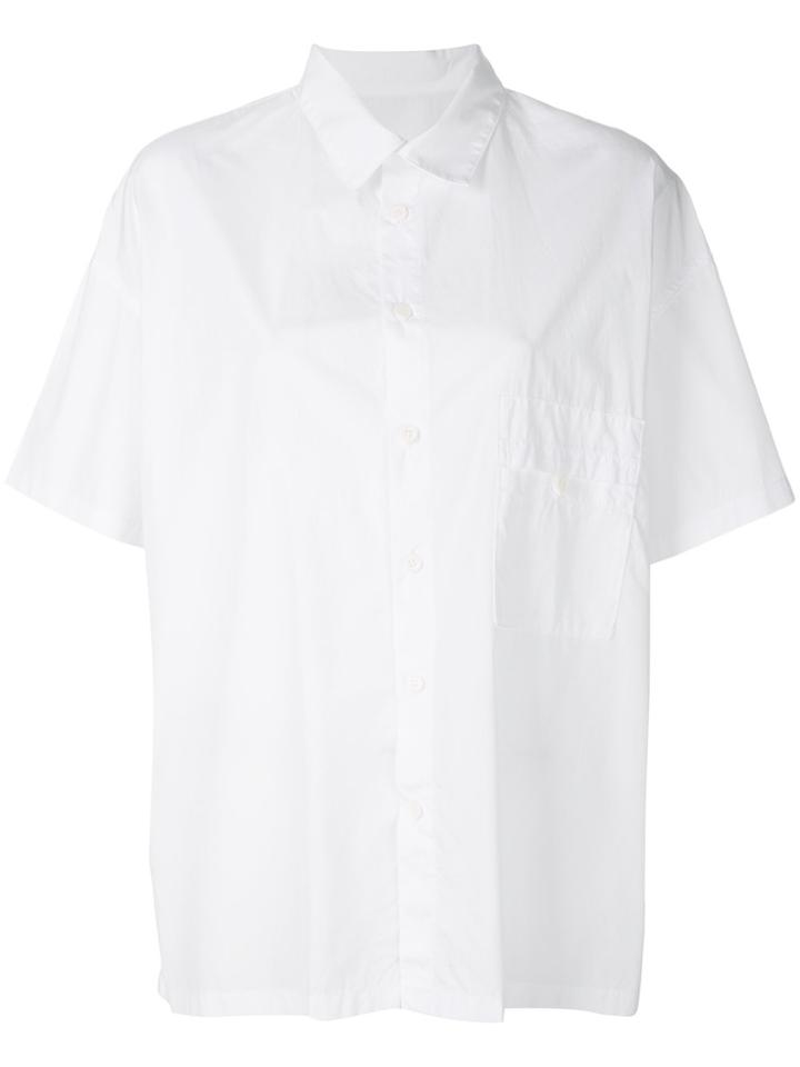 Y's Flared Hem Shirt - White
