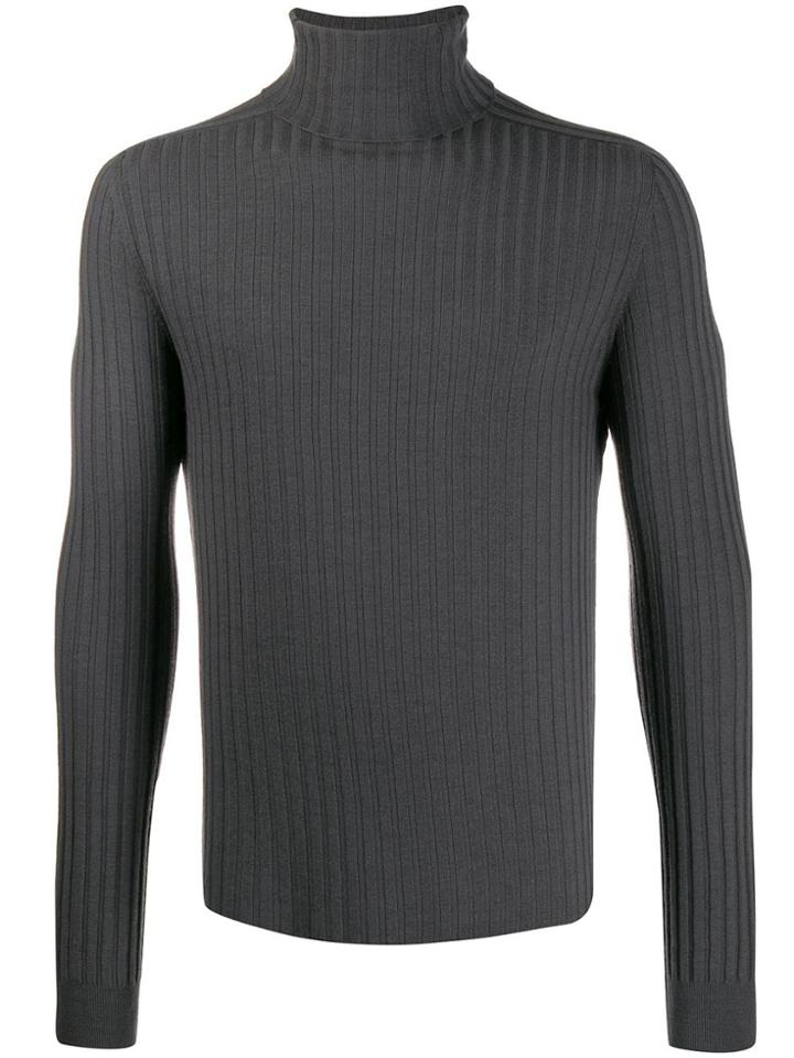 Transit Knitted Turtleneck Jumper - Grey