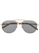 Hublot Eyewear Aviator Sunglasses - Gold