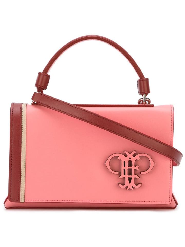 Emilio Pucci Logo Plaque Foldover Tote - Pink